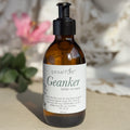 Body oil by Gesalfde in a glass pump bottle for men, promoting skin nourishment and self-care.