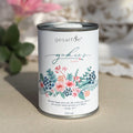 Body oil by Gesalfde in a decorative can, promoting skin nourishment and self-care.