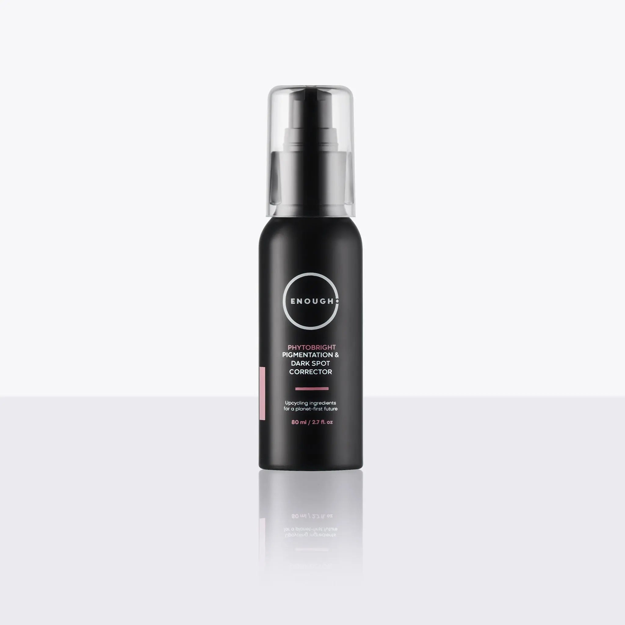 Black bottle containing Phytobright on a white background