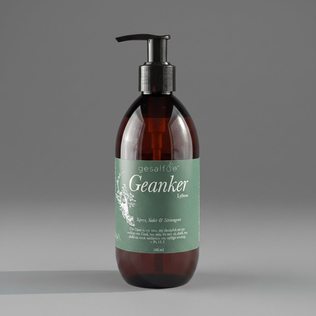 Gesalfde Body Wash in pump bottle